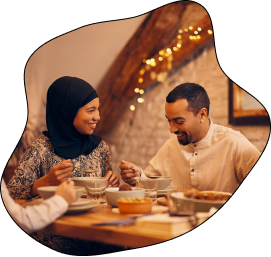 Muslim dinner image